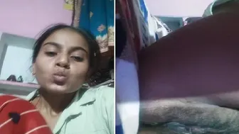 Hairy Pussy Desi GF Spreading Her Virgin Lips On Camera