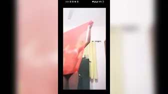 Desi GF Flashing Her Round Tits During Late Night Cam Show
