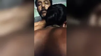 Busty Wife Making Out Topless With Her Man Getting Intimate