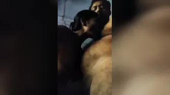 Busty Wife Making Out Topless With Her Man Getting Intimate