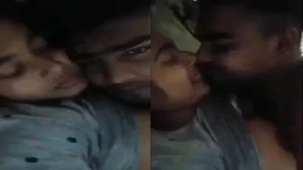 Desi Lovers Getting Intimate Shirtless In Homemade Leaked Clip