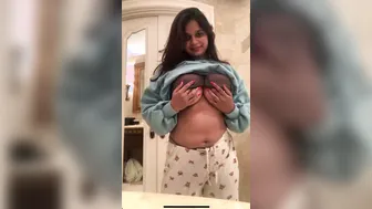 Busty Babe Showing Off Perfect Tits In Private Selfie Video