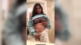 Busty Babe Showing Off Perfect Tits In Private Selfie Video