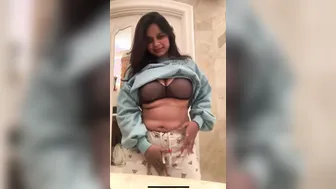 Busty Babe Showing Off Perfect Tits In Private Selfie Video