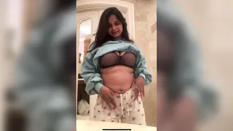 Busty Babe Showing Off Perfect Tits In Private Selfie Video