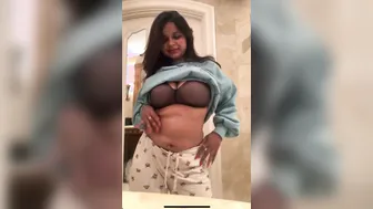 Busty Babe Showing Off Perfect Tits In Private Selfie Video