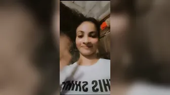 Naughty GF Filming Herself Topless Teasing Her Lover