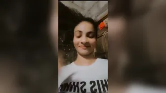 Naughty GF Filming Herself Topless Teasing Her Lover