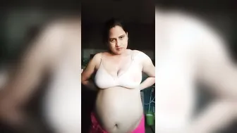 Bhabhi Slowly Removing Her Clothes Revealing Massive Assets