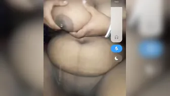Married Woman Squeezing Her Huge Milky Tits Leaking For Him