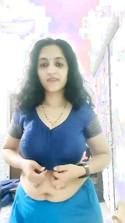 Busty Aunty Stripping Off Her Blouse Revealing Her Huge Tits