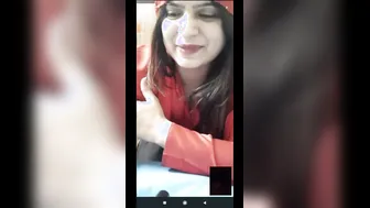 Aunty Stripping Naked And Teasing During Private Video Call