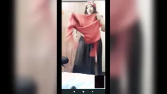Aunty Stripping Naked And Teasing During Private Video Call