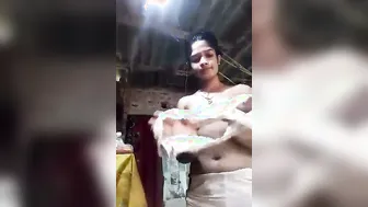 College Girl Fresh From Shower Showing Off Everything On Video