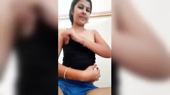 GF Getting Her Small Tits Squeezed And Pussy Rubbed Good