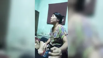 Aunty Next Door Giving Me Head Before Fucking In Bedroom