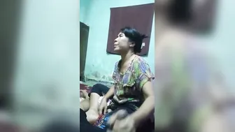 Aunty Next Door Giving Me Head Before Fucking In Bedroom