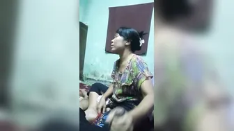 Aunty Next Door Giving Me Head Before Fucking In Bedroom