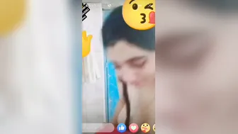 Desi Girl Bathing Naked During Live Video Call Showing It All