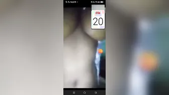 College Babe Stripping Naked During Intimate Video Call Sex