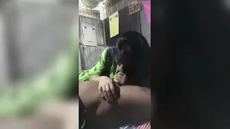 Bengali GF Giving Sloppy Blowjob In Hidden Bedroom