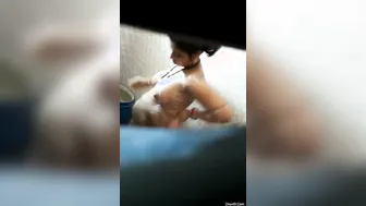 Secretly Filming My Neighbors Sharp Tits While Bathing Nude