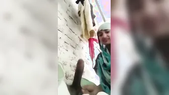 Naughty Cousin Giving Sloppy Blowjob And Stroking His Cock