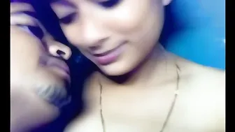 GF Moaning Loud As I Press Her Boobs Outdoors Amateur Mms