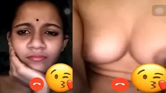 Indian Babe Showing Off Naked Tits On Whatsapp Video Call