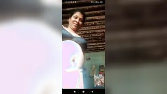 Mature Aunty Stripping On Video Call Pleasuring Herself For Me