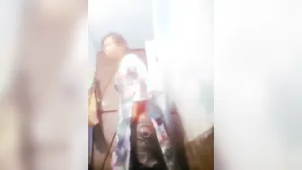 My GF Bathing Naked Getting Dressed After Hot Shower Time