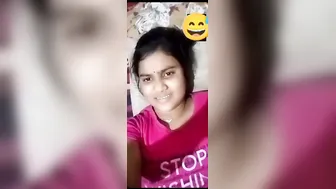 Young GF Showing Off Her Perky Tits To Secret Lover