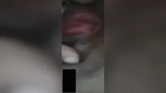 Indian GF Spreading Legs Showing Pink Pussy Closeup