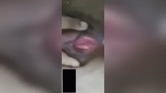 Indian GF Spreading Legs Showing Pink Pussy Closeup