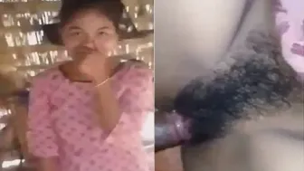 Hairy GF Spreading Wide For Her Boyfriend Deep Inside