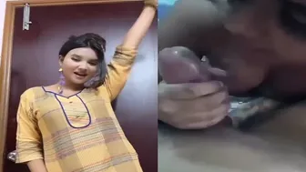 Short Haired GF Giving Messy Blowjob In Leaked Video