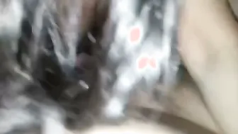 Wife On Knees Sucking Her Husband's Small Cock In Bedroom
