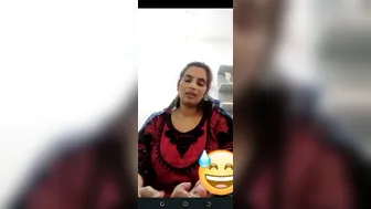 Paki Wife Showing Off Her Massive Tits On Naughty Video Call