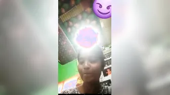 Lonely Married Woman Showing Her Tits Topless In Village Home