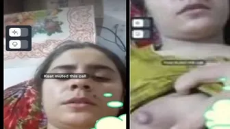 Desi GF Teasing Lover With Her Boobs On Video Call