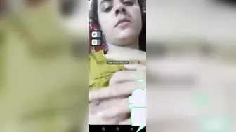 Desi GF Teasing Lover With Her Boobs On Video Call