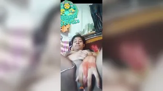 Social Media Girl Fingering Herself On Private Video Call Sex