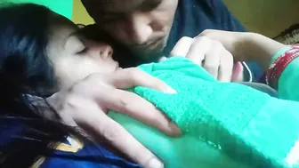 Lonely Married Woman Pressing And Sucking Her Own Big Boobs