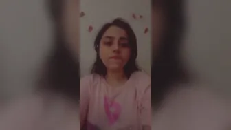Cute Babe Flaunting Her Natural Boobs During Private Show Now