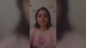 Cute Babe Flaunting Her Natural Boobs During Private Show Now