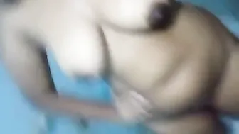 Horny Girl Playing With Her Tits Alone In Her Bedroom Tonight