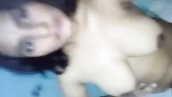 Horny Girl Playing With Her Tits Alone In Her Bedroom Tonight
