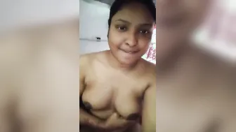 Newlywed Wife Fingering Herself While Husband Films Her Pussy