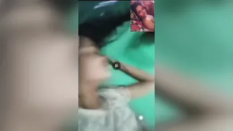 Cute GF Showing Off Her Breasts During Late Night Call