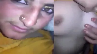 Bhabhi Getting Her Boobs Pressed Before Hot Aunty Sex Session